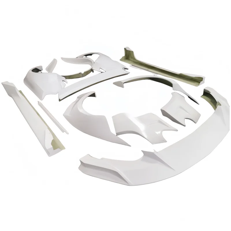 

ForFord Mustang 15-17 Wide Body Kit with CD Style Fender Side Skirts Front, Front Lip Spoiler Tail End.