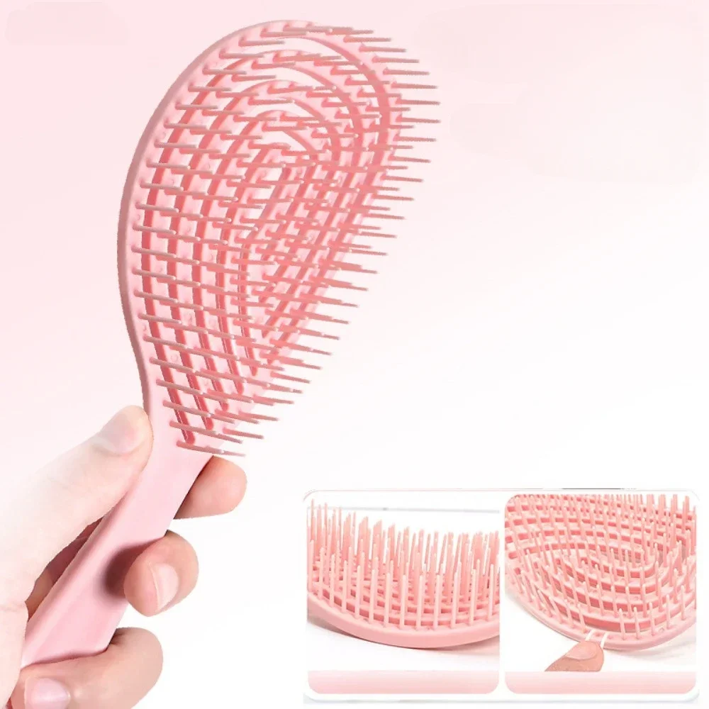 1Pc Hollow Out Massage Comb Detangling Hair Brush Hair Styling Detangler Fast Blow Drying Tools Wet Dry Curly Hair Combs