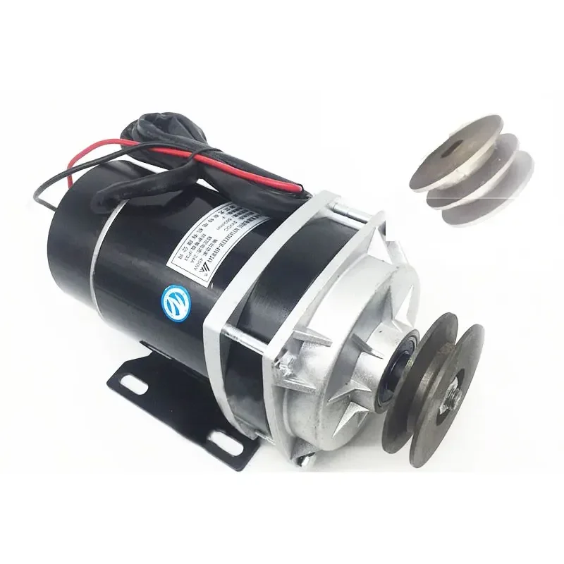 Double groove belt pulley A/B type Jiaolong DC brush motor deceleration 600 W/24V/36V/48V