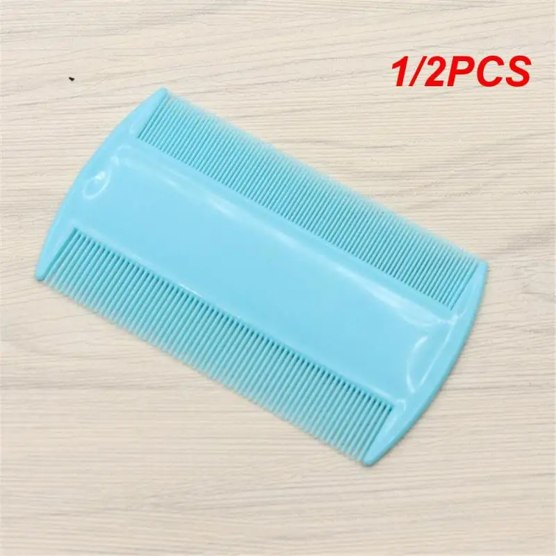 1/2PCS Double Sided Nit Fine Tooth Head Lice Hair Combs for Kids Pet Dog Cat Flea Plastic Hair Combs Brush Remove Lice Comb