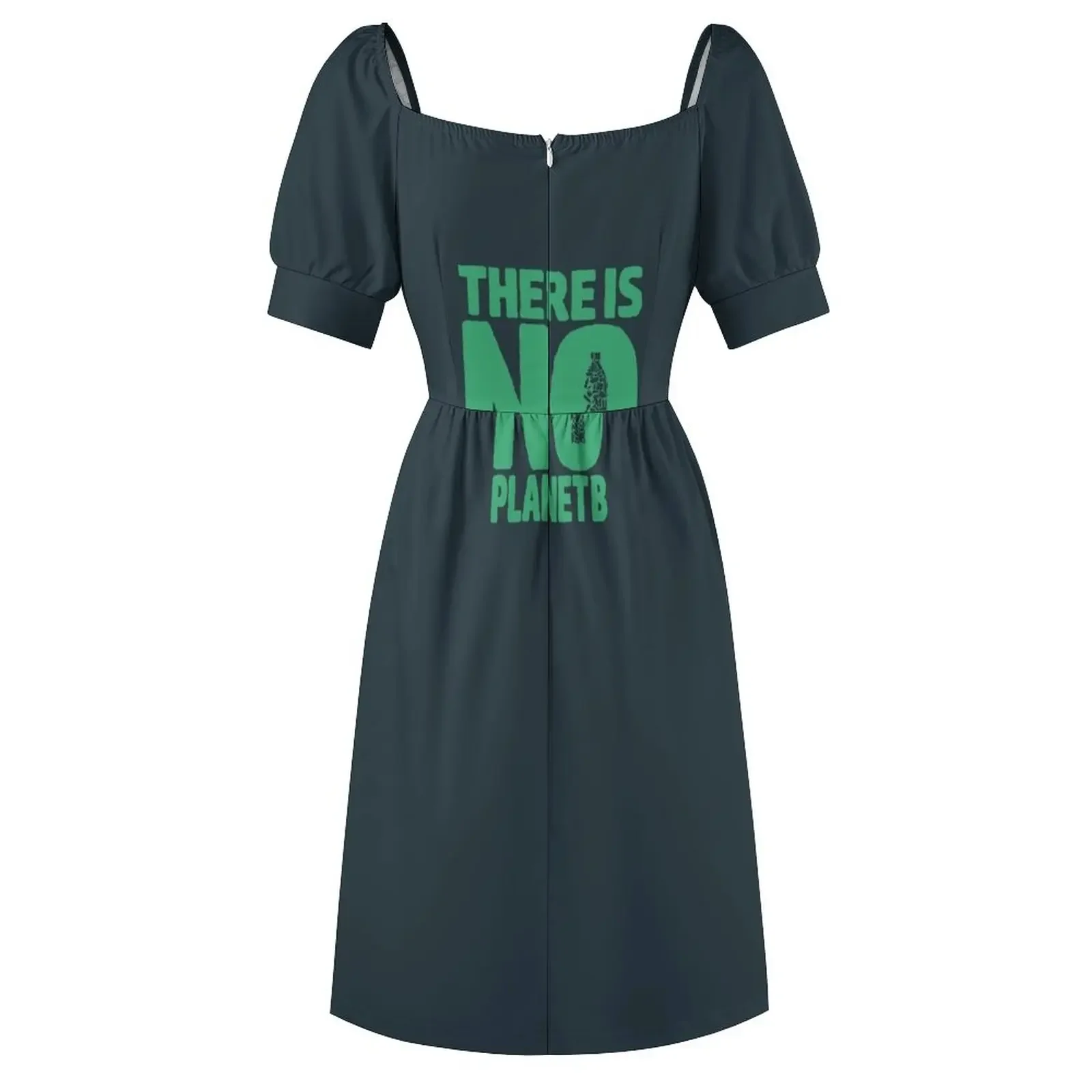 No Planet B Vestido de manga corta Vestido de fiesta Vestido femenino Ropa de mujer de verano