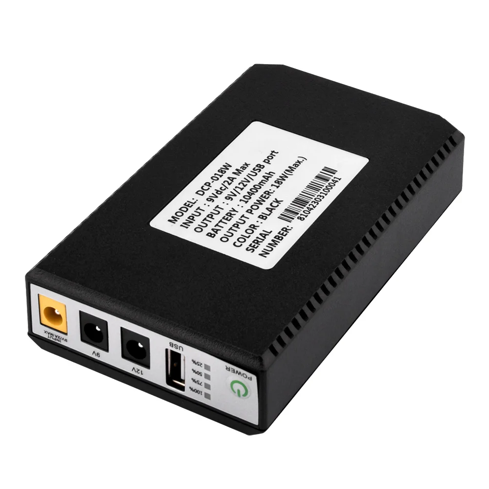 Zasilacz 5V 9V 12V DC Zasilacz awaryjny UPS Router Optyczny telefon komórkowy Cat Wbudowany zasilacz Zasilacz awaryjny