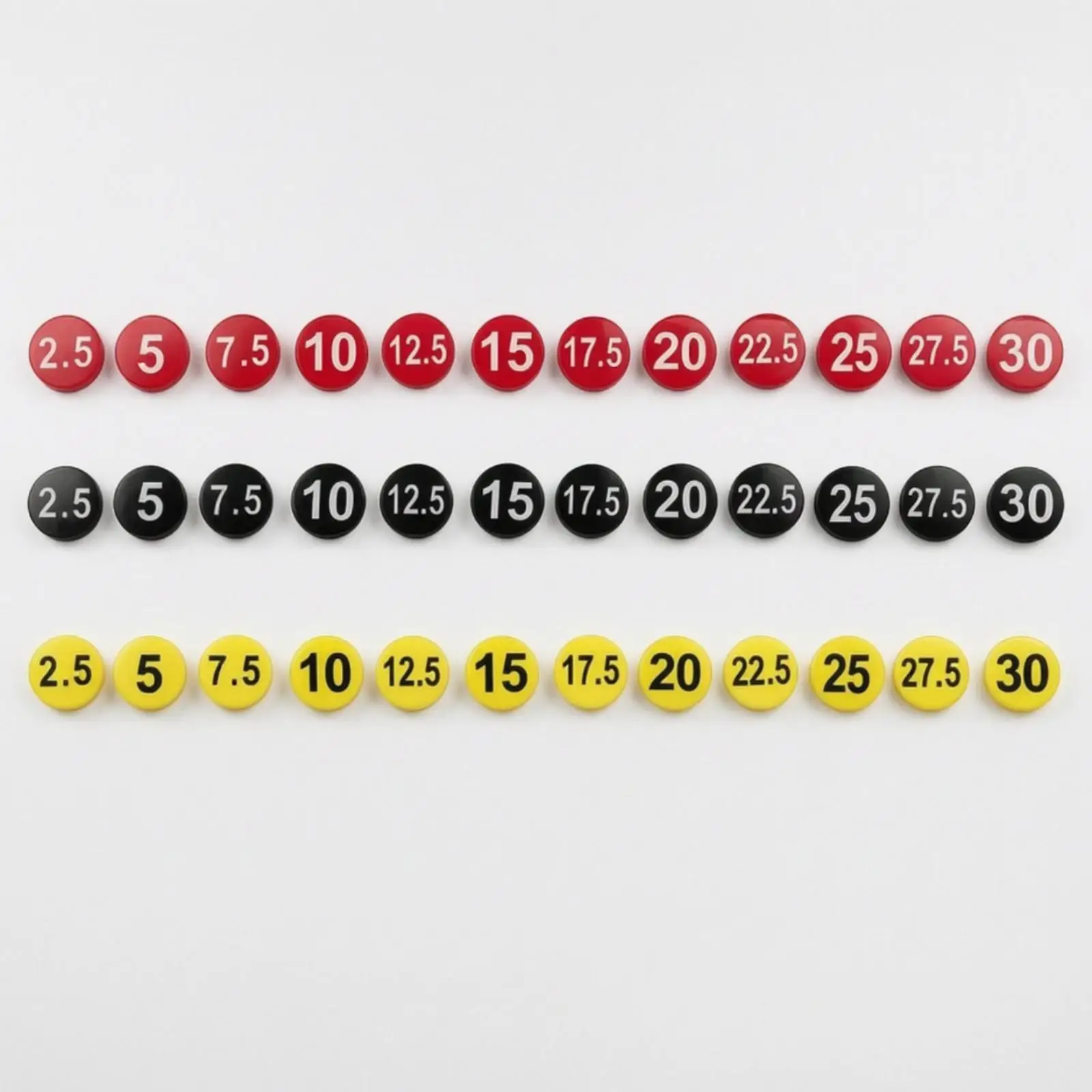 Strength Training Weight Sticker PVC Dumbbell Labels for Rack Organization and Equipment Marking