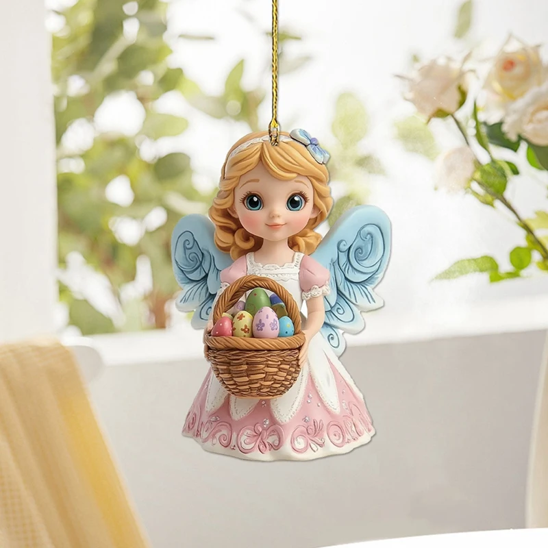 Sweet Angel Girl Acryl Schlüsselanhänger Auto Rückspiegel Zubehör Rucksack Kleiner Anhänger