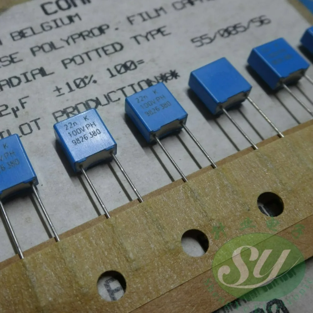 

10pcs/lot MKP380 0.022uf 100V 22nF 223 22nK Brand New 5mm Film Capacitor