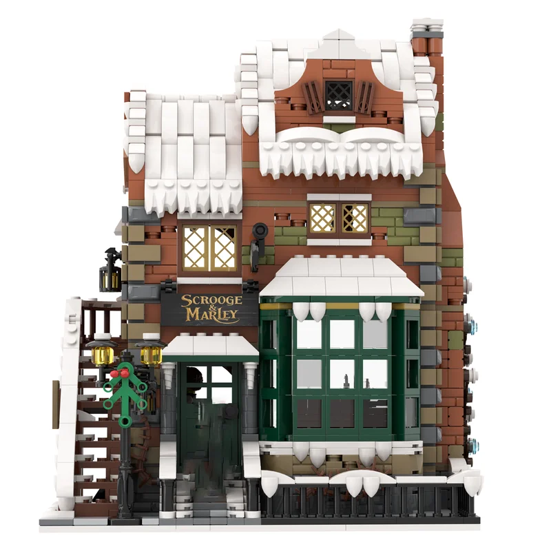 Moc Building Blocks Winter Village Technology Modular Bricks Model  Gifts Christmas Toys DIY Sets Assembly