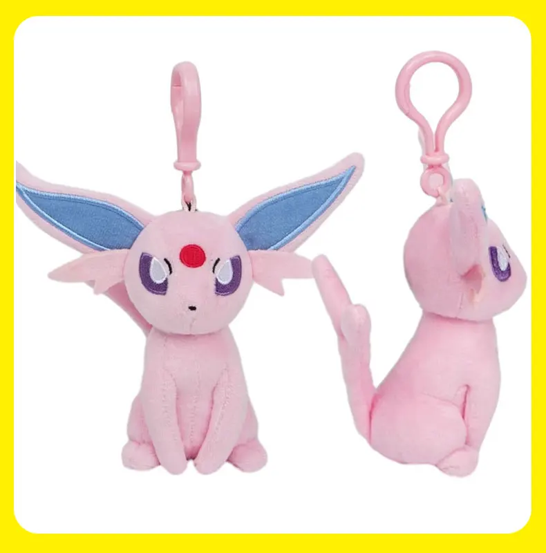Tier Pokemon Serie Pikachu Piplup Eevee Espeon Sylveon Snorlax Kawaii Plüschtiere Niedlicher Anhänger Schlüsselanhänger Schlüsselanhänger Geburtstagsgeschenke – Detail 15