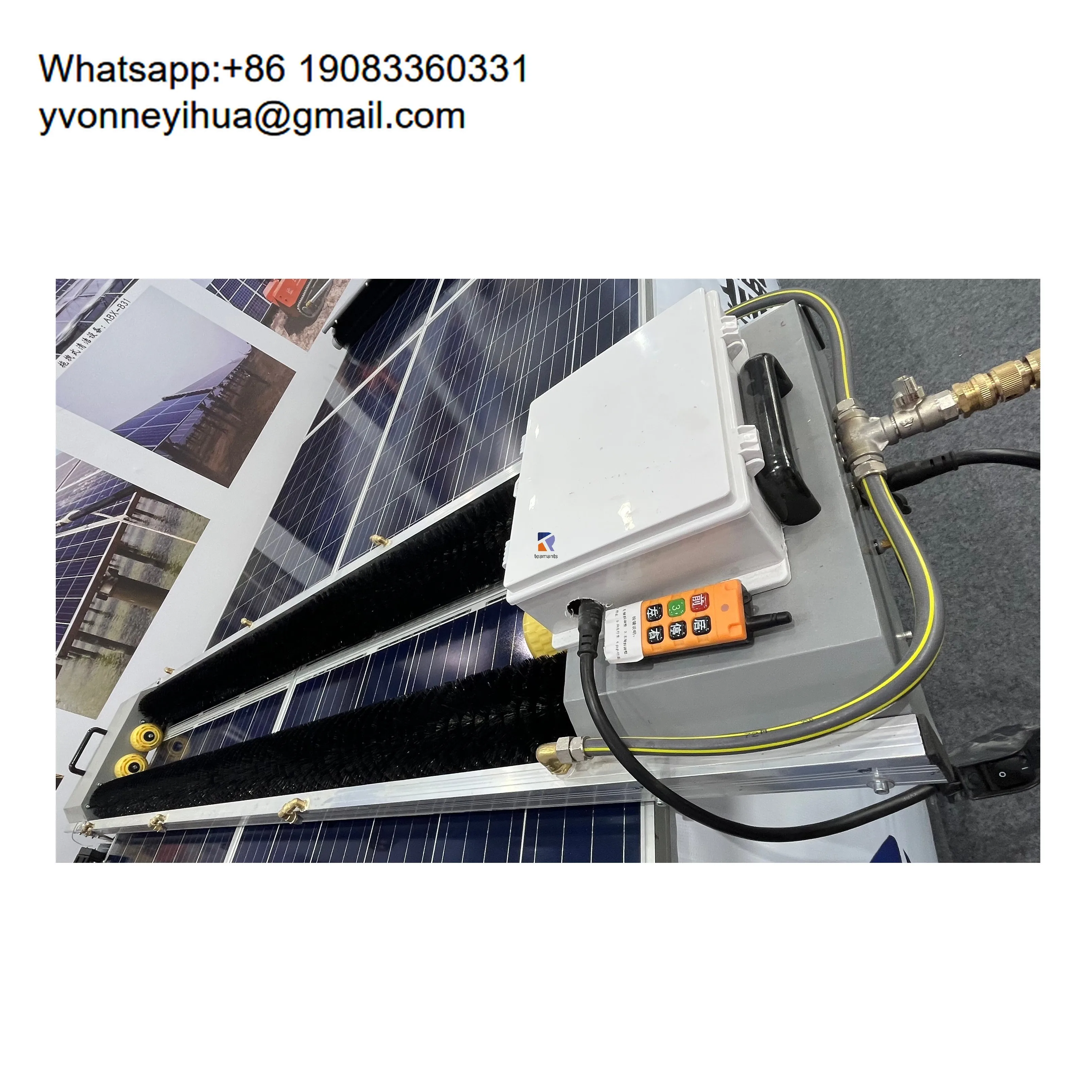 China Best Selling Reviewed Best New Solar PV System Panel Cleaning Rail Cleaning Robot For Solar Panels With Heavy-Duty
