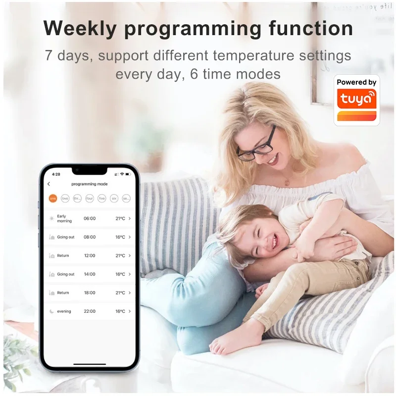 Tuya ZigBee Thermostatventil TRV Programmierbare App Ferntemperaturregler Smart Life App mit Alexa Google Home