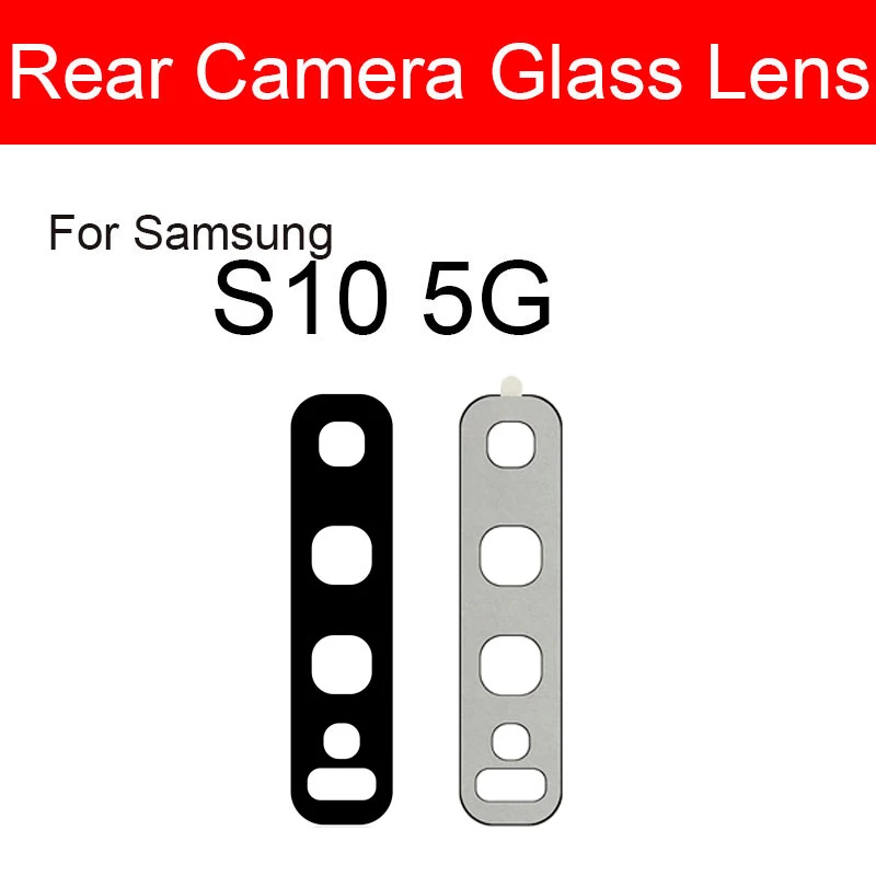 Rear Back Camera Glass Lens For Samsung Galaxy S8 S9 S10 S10e S20 fe Ultra Plus Lite 5G Protector Lens+Sticker Glue Replacement