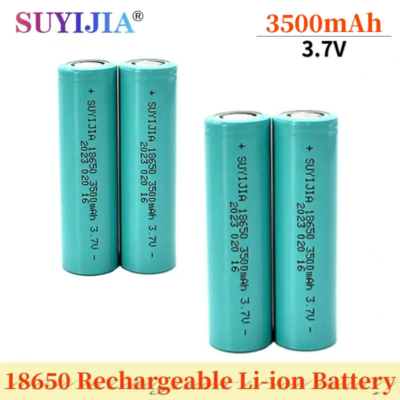 Original 18650 Power Battery 3.7V 3500mAh Lithium Rechargeable Batteries Flashlight Walkie-talkie Toy Power Tools Backup Battery