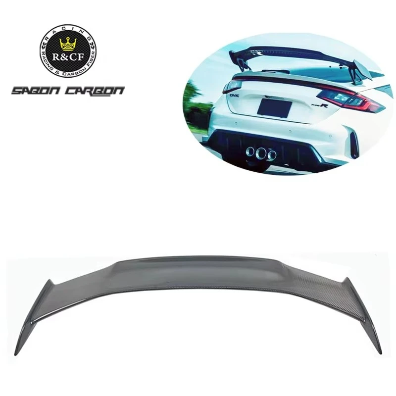 سبويلر جناح خلفي من ألياف الكربون لسيارة Honda Gen 11 FL5 Type R Civic Hatch 4 Door 2023 2024 2025 #2