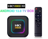 HK1 RBOX K8 TV Box Android 13.0 RK3528 Quad Core 2G/16G 4G/32G 64G 2.4G 5G Dual WIFI 6 BT5.0 H.265 8K UHD Smart Media Player