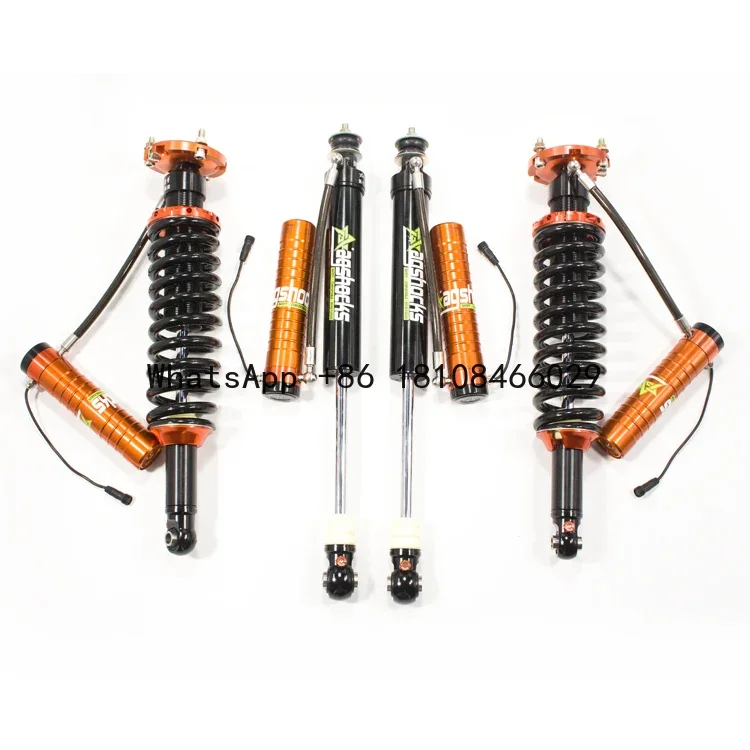 front and real compression and rebound adjustable off road suspension lift kit gas shock absorber for 4 runner