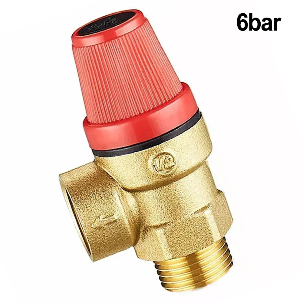 Brass Automatic Drain Valve Wall-mounted Boiler Water Heater Supporting Solar Safety Valve With Meter Pressure Relief Valve