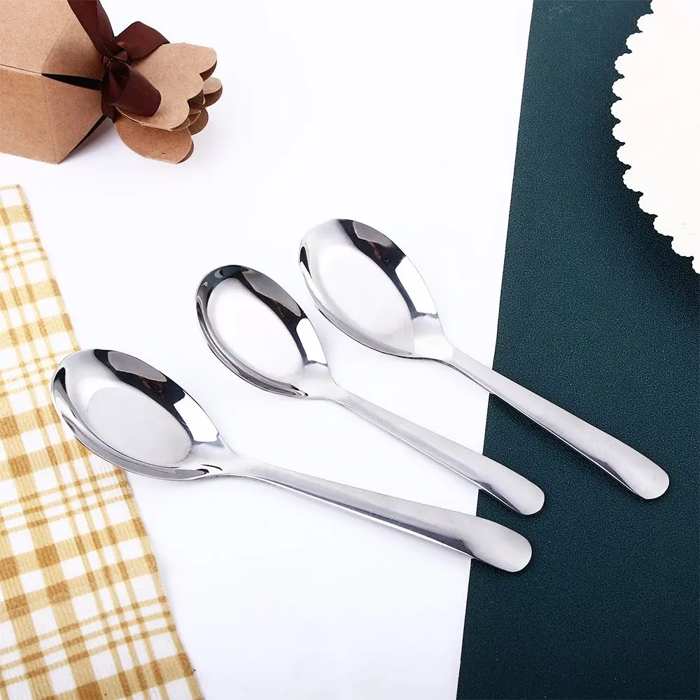 Picture 6: Restaurant Cooking Stainless Steel Kitchen Dinner Scoop Flatware Tableware Soup Spoon