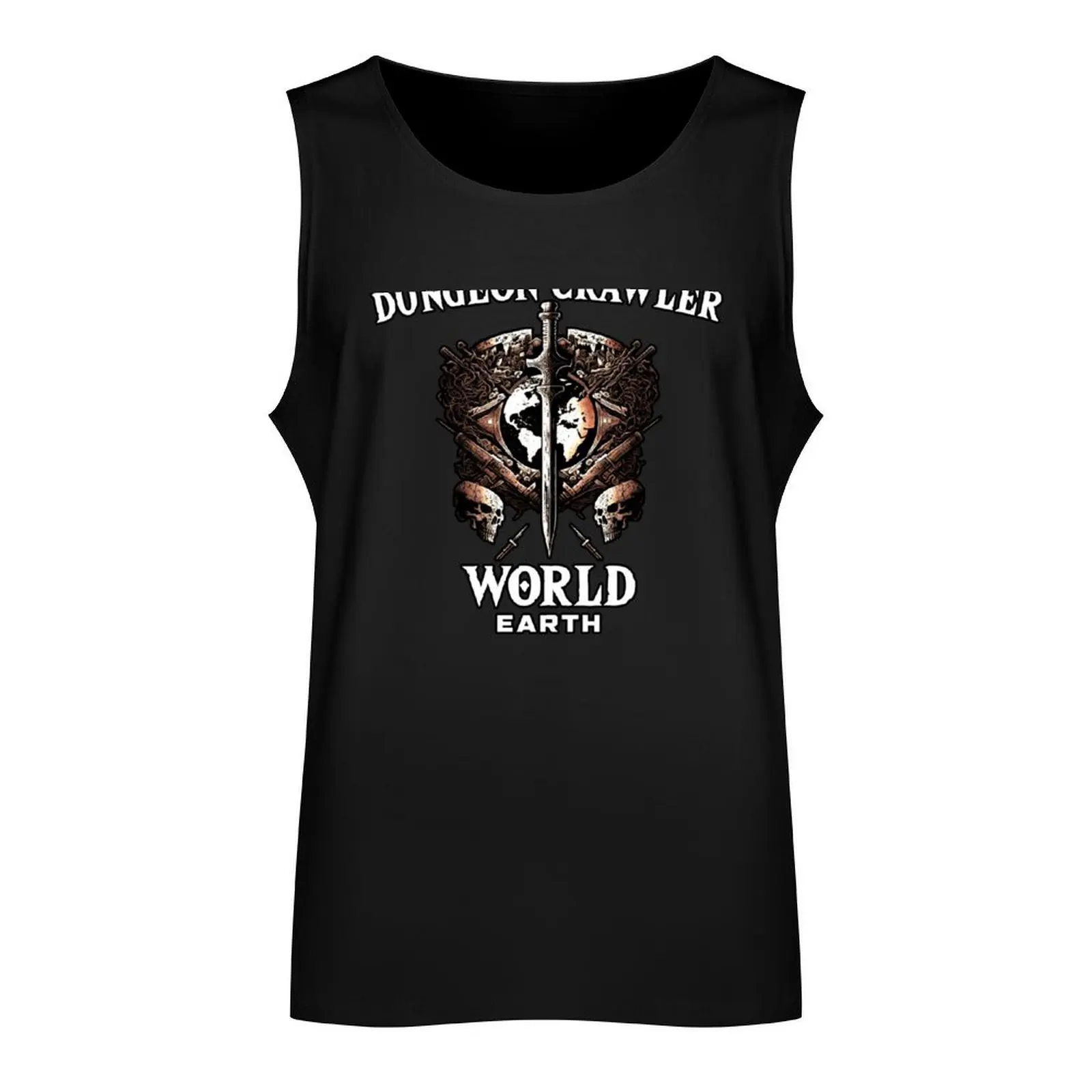 Dungeon World Earth (For Light Shirts) Tank Top summer gym men