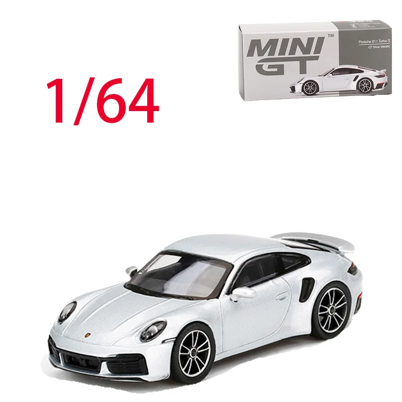 

MINIGT Diecast 1/64 Scale Porsche Alloy Car Model Porsche 911 Turbo S GT #354 Play Vehicles Toys for Boys Original Box