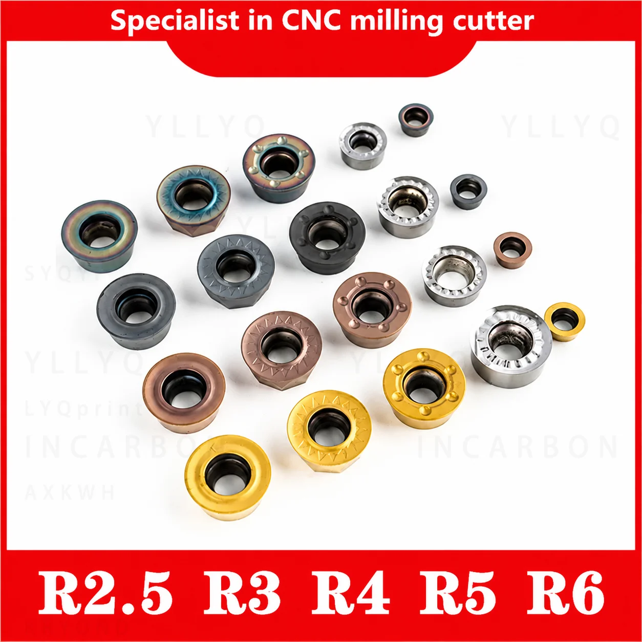 RPMT RDMT RDMW RPMT Carbide Milling Insert RPMT08T2 RPMT10T3 RPMT1204 CNC Milling Turning Insert Metal Cutting Tool 10PCS Set