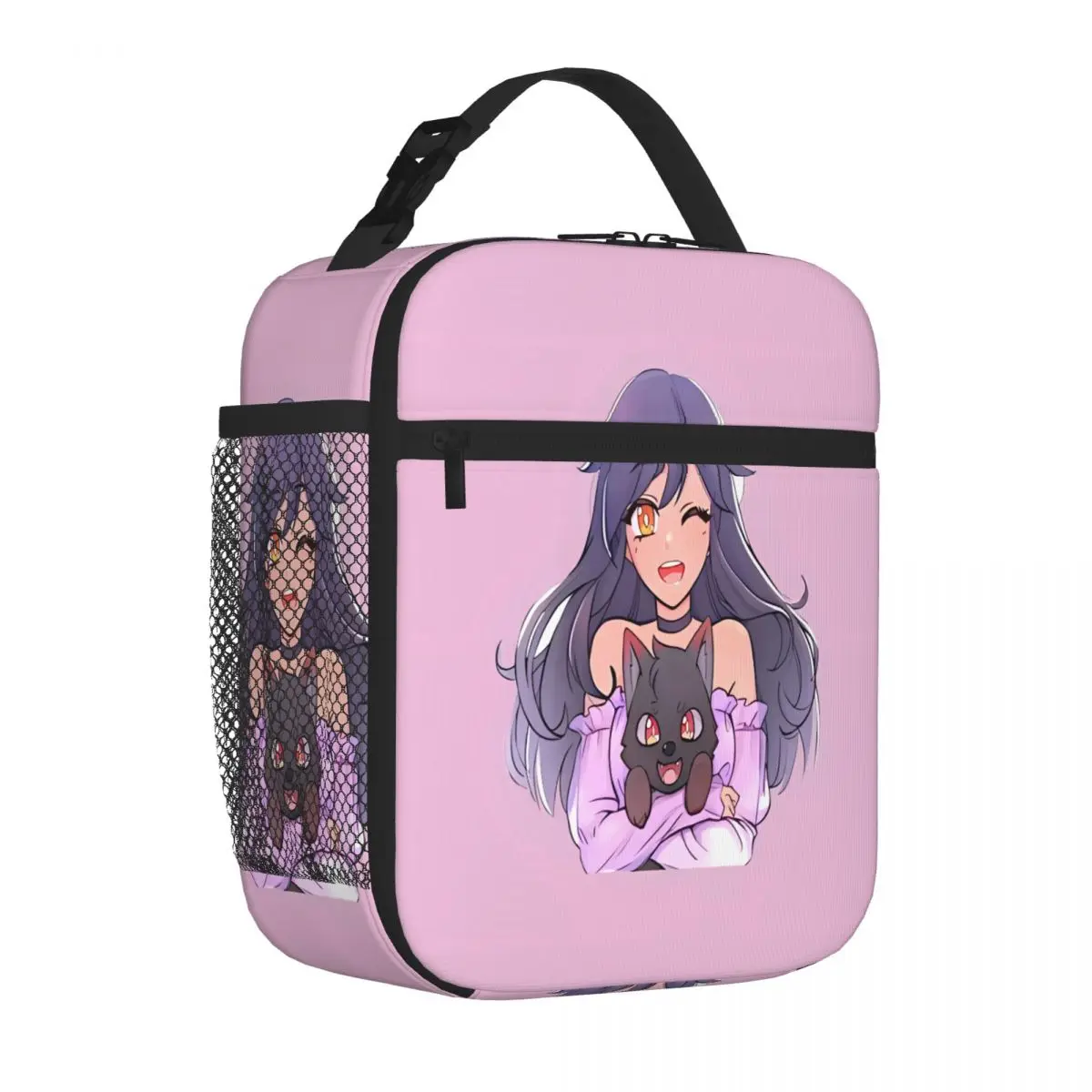 Bestselling Aphmau With Aaron Dog Earthy Tone Student Lunch Bag Park Picnic Bento Bag