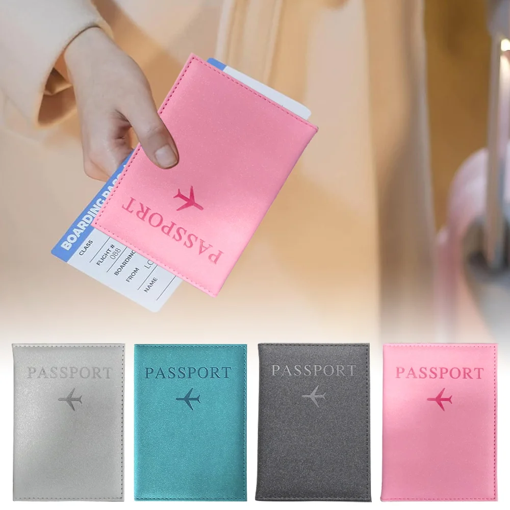 

Travel Waterproof Passport Protective Cover PU Leather Passport Holder Case Air Plan Travel Accessories for Unisex