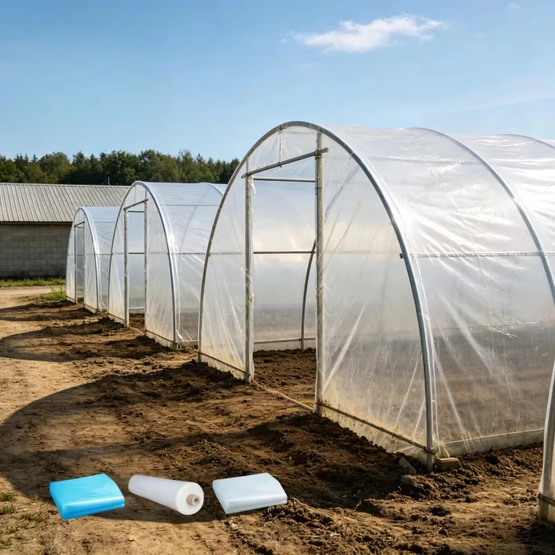 High Transparency Low Haze Greenhouse Film UV Resistant Customizable Size PO Film Clear Agricultural Película de Invernadero