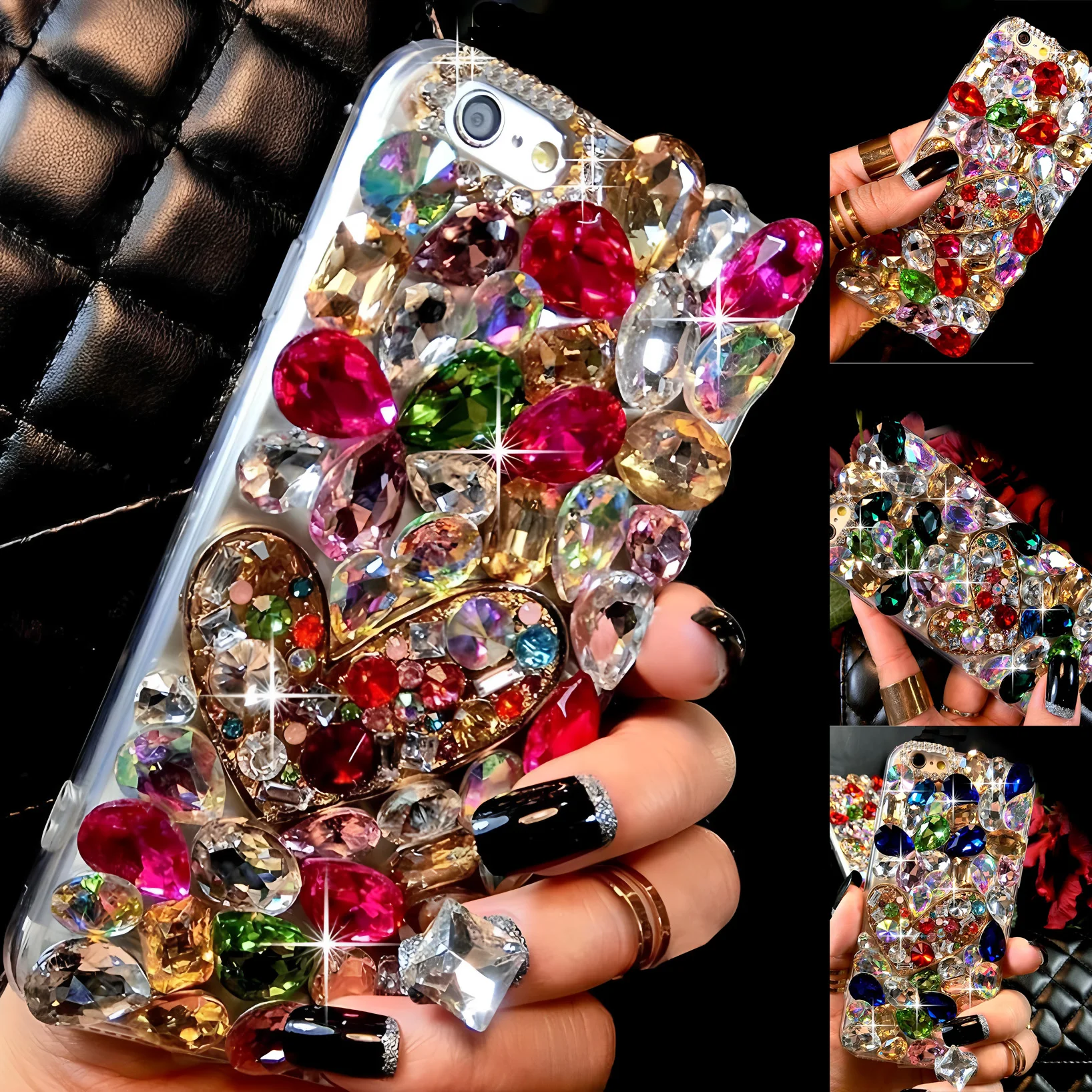 Luxury 3D Diamond Bling Phone Case For Honor Magic 7 4 Lite 6 Pro 5G Cases Jewelled Cover Shell Girl Gift Toys