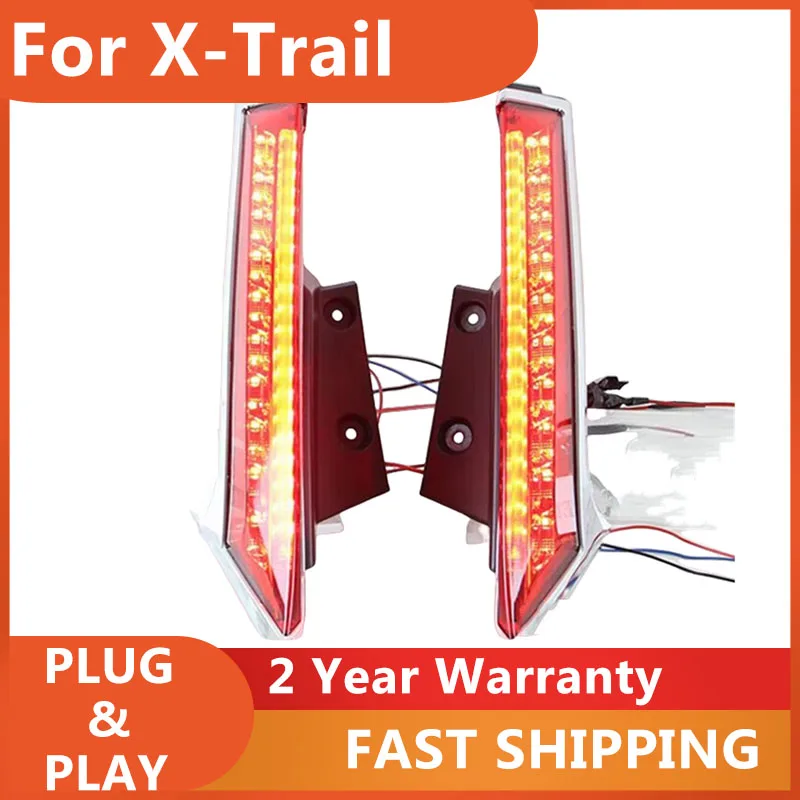 

Car Accessories for Nissan X-Trail Taillights 2014 2015 Rouge Tail Light Rear DRL Fog Brake Turn Signal Reversing