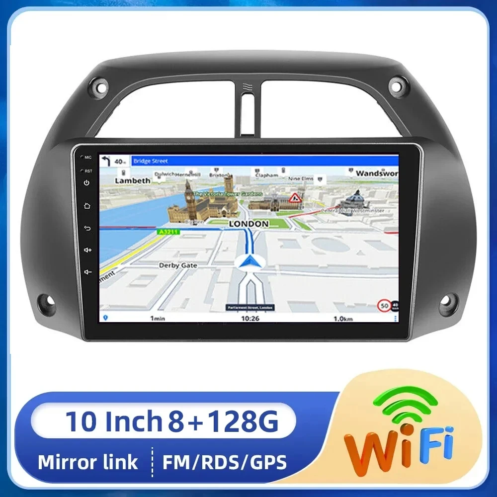 

4G+WIFI Wireless CarPlay 2din Android AutoRadio GPS Multimedia Player For Toyota RAV4 Rav 4 2001-2006 DSP IPS 2 DIN Car stereo
