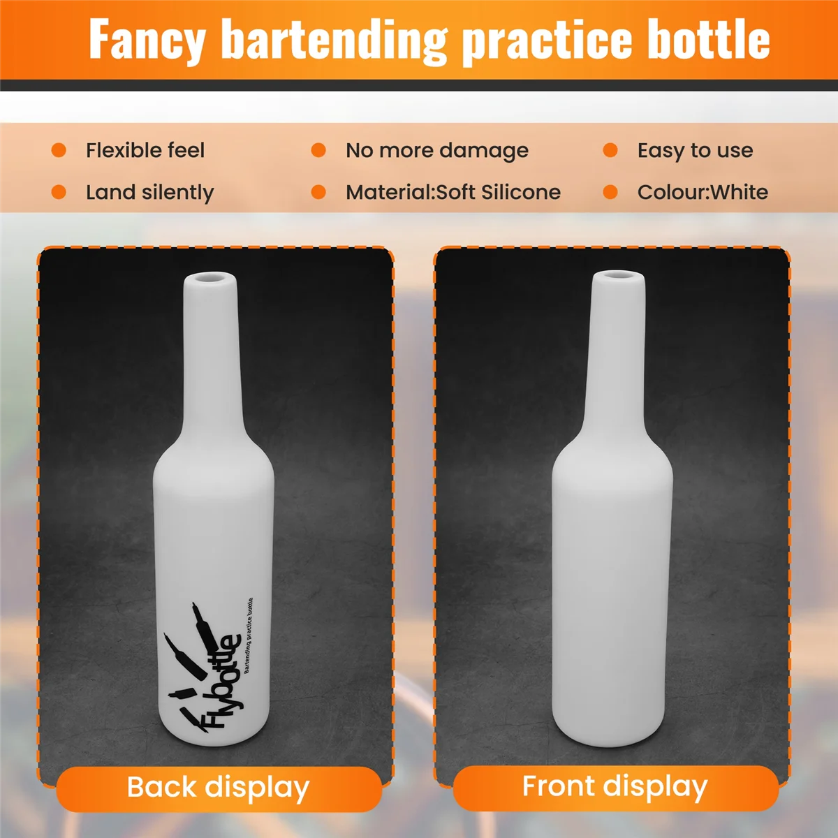 

A66I2 Белый Flair Бармен Практика бармена Силиконовый бар Паб Бутылка Винный коктейльный шейкер
