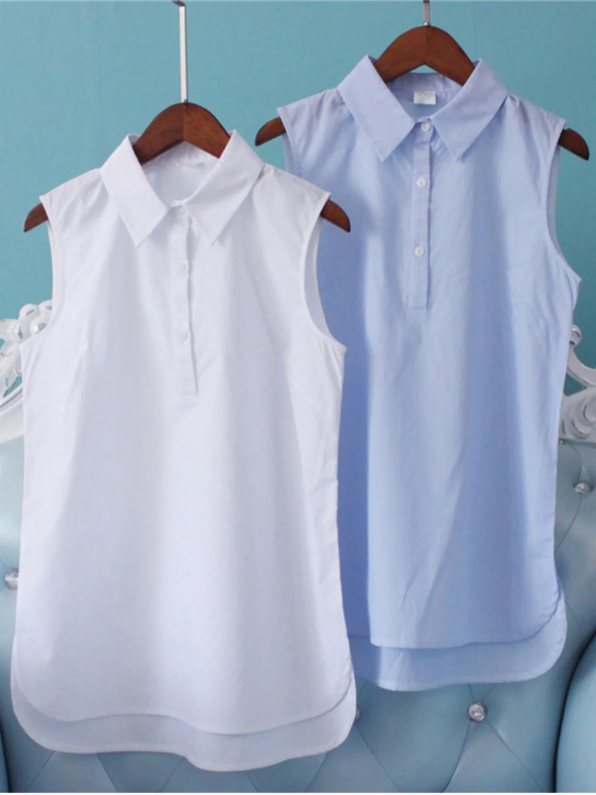 بلوزة بيضاء من irt بطبقة أساسية لربيع وخريف المرأة ملابس داخلية بياقة كبيرة الحجم بلوزة كورية Sle Commut... #1