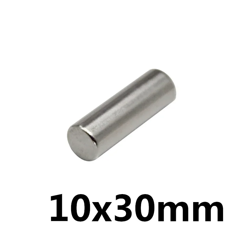 10x30mm Round Powerful Strong Magnetic Magnets N35 Thick Permanent Neodymium Magnet 10*30 Strong Cylinder Magnet 10*30mm 10x30