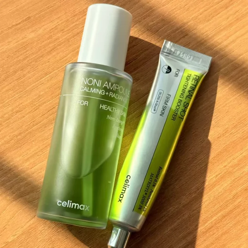 Celimax Noni Ampoule Retinol Crema Contorno de Ojos Reafirmante, Calmante, Iluminadora, Hidratante y Reparadora, Kit de Tratamiento Diario para el Cuidado Facial