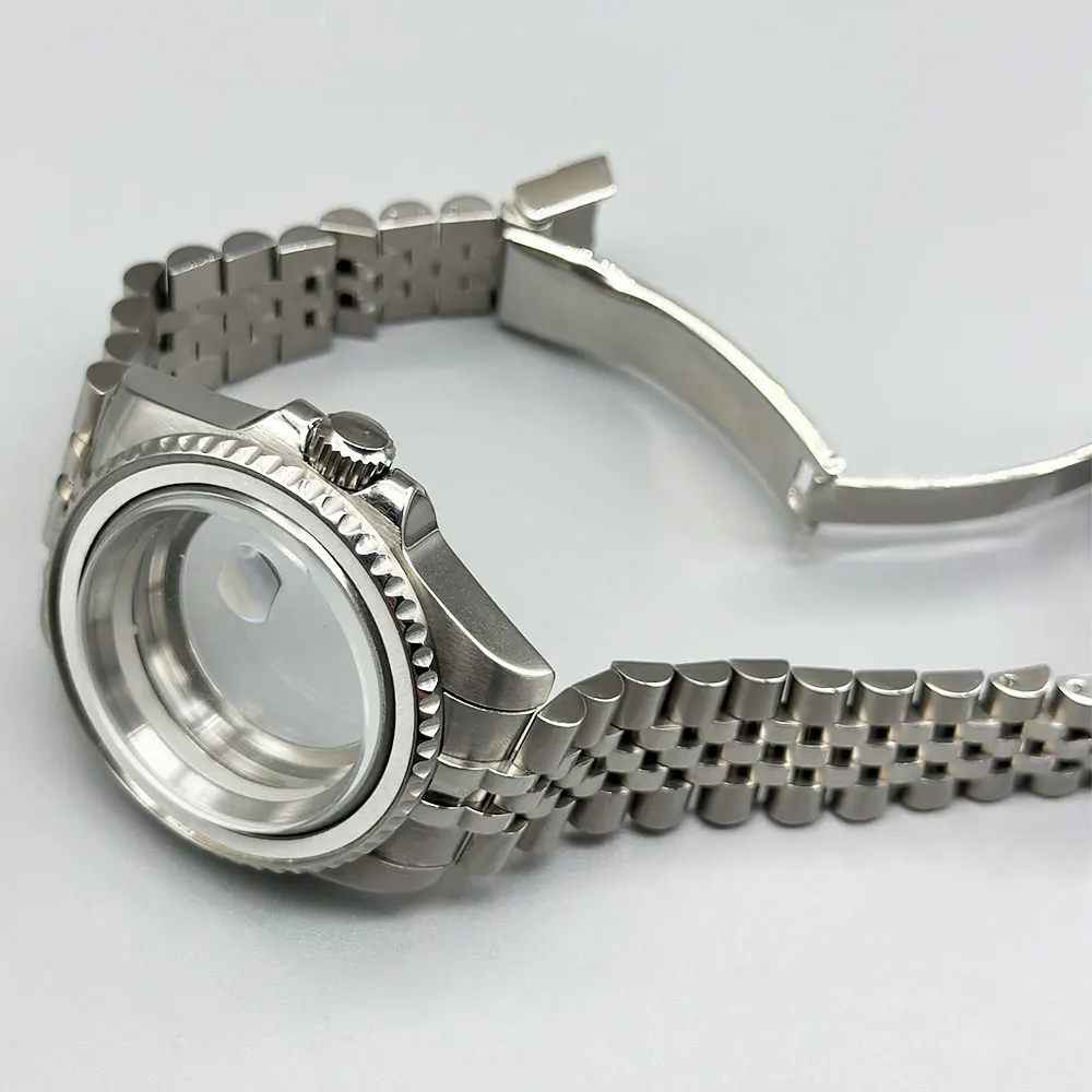 طقم ساعة وإسورة من الكريستال الياقوتي ، سايكو 35 ، NH36 ، إيتا ، Miyota ، الحركة من من من من من ، 40 ، 20