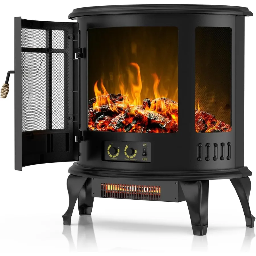 

24, электрический каминный обогреватель, отдельно стоящая каминная печь, инфракрасное отопление, 3D пламя, регулируемая яркость, защита от перегрева