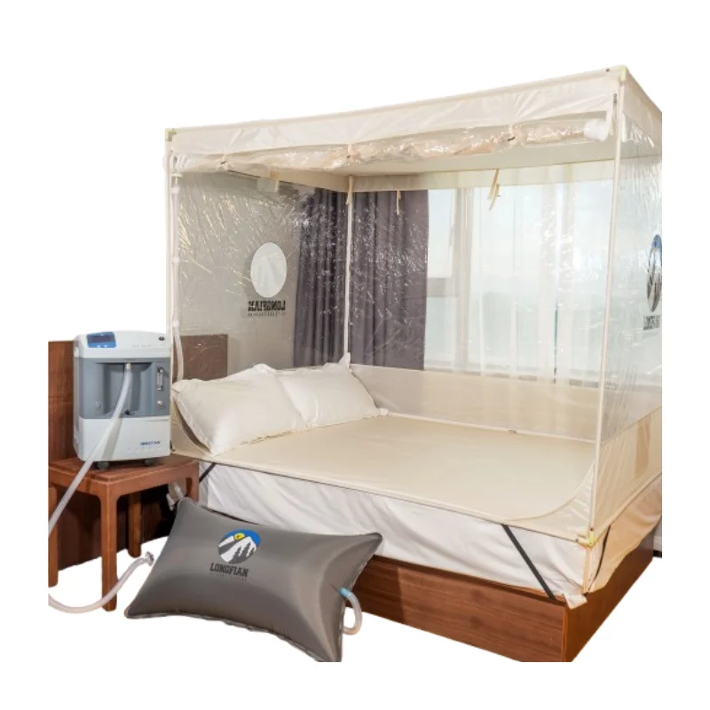 Longfian Hypoxic Training 9 %-20,9 % Hypoxiegenerator mit Schlafzeltübung im Bett