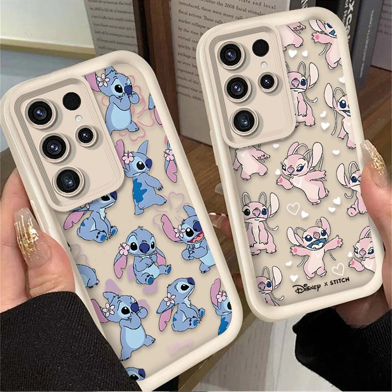 Cartoon Disney Stitch Custodia per Samsung Galaxy S24 S25 S23 Ultra S22 S21 Plus FE A36 A56 A26 A16 A06 A15 A25 A35 A55 5G Cover