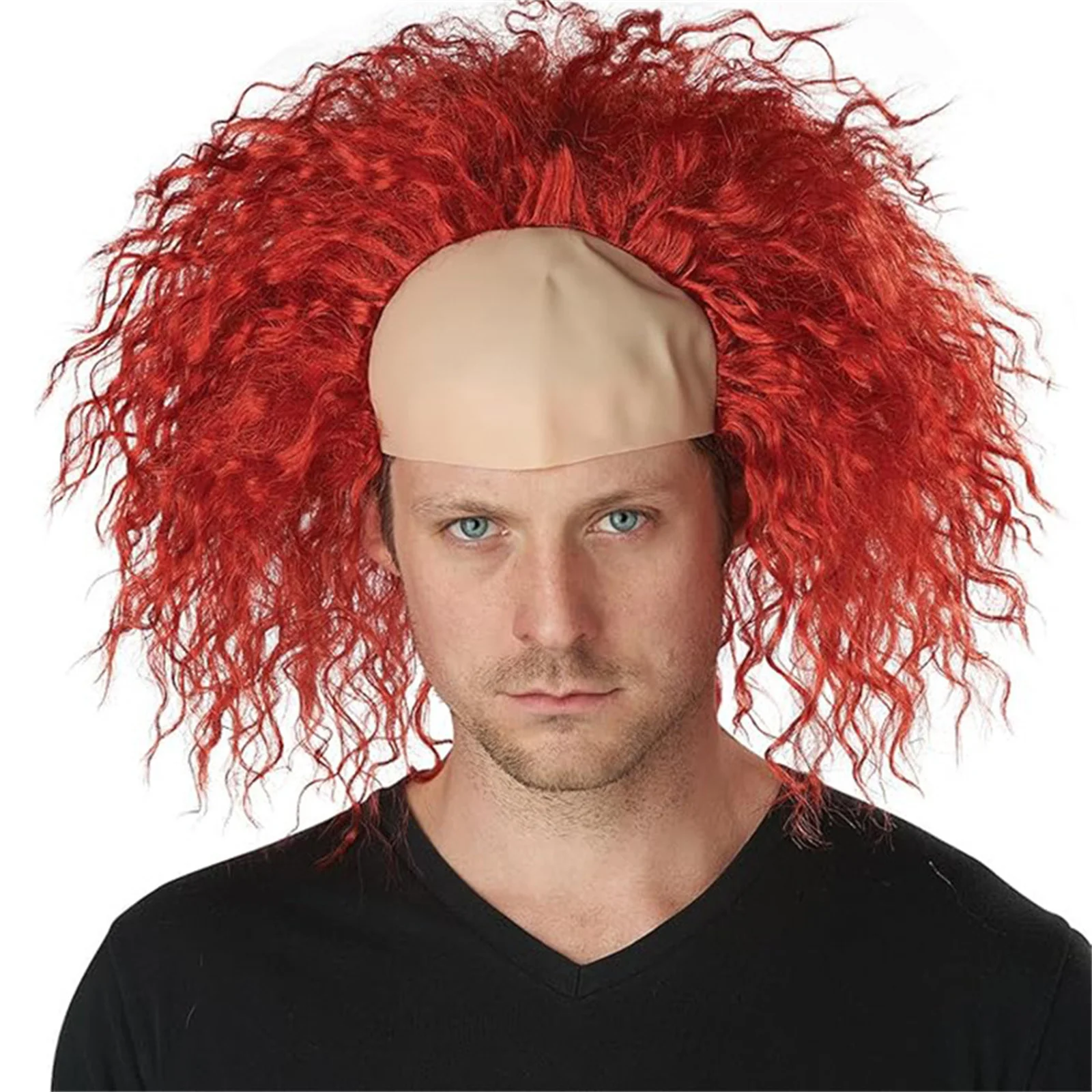 

Michael Keaton Cosplay Wig Novelty Red Wig Wedding Cosplay Wig Old Man Clown Wig