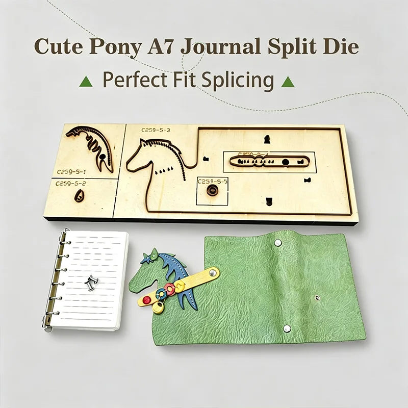 C259 A7 Moule de découpe pour couverture en cuir, outil de papeterie DIY fait main, découpeuse universelle pour couvertures de carnets et journaux, pour cuir et feutre