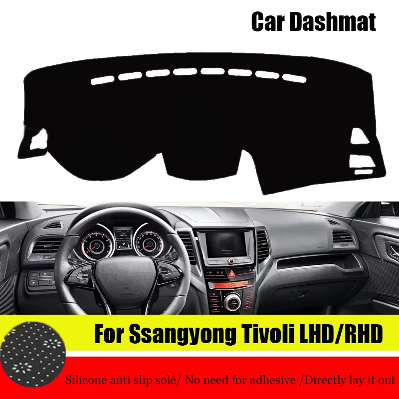 ZUIMI Dashboard Cover Dash Mat Dashmat For Ssangyong Tivoli LHD RHD Dash Board Cover Pad Sun Shade Directly Lay It Out Protect