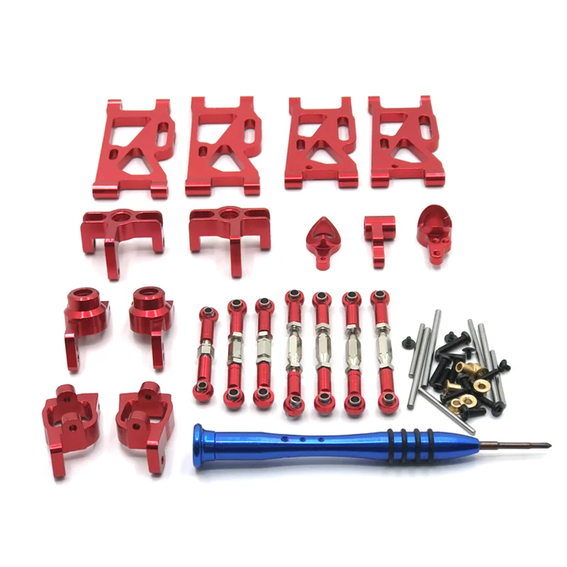 

Metal Upgrade Hydraulic Shock Steering Cup 7 Piece Set For WLtoys 144010 144001 144002 124016 124017 124018 124019 RC Car Parts