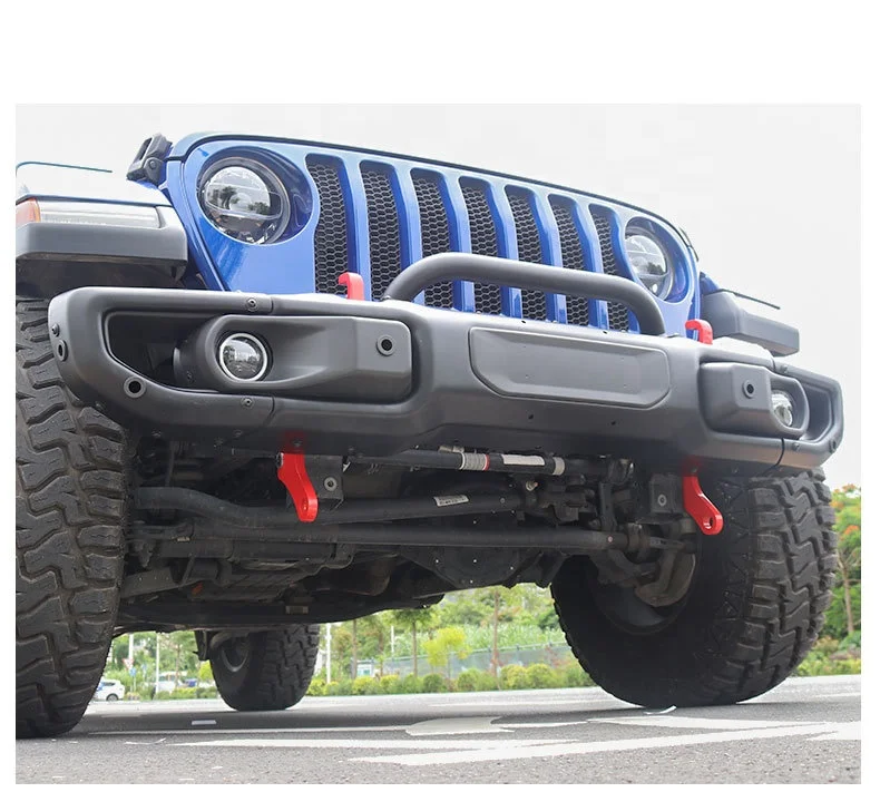 4x4 Off Road Parts Front Bumper Coated  Kit For 2007-2017 Jeep Wrangle r JK Steel Bull Bar