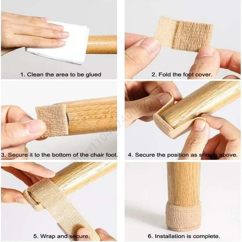 5/10Pcs Anti-Slip Mute Premium Foot Pads  Felt Furniture Leg Pad Tape DIY Chair Leg Wood Floors Protectors Mat Home Decor