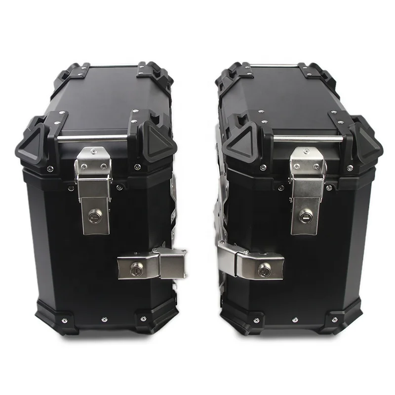 Motorcycle Accessories Universal 38L Aluminum Alloy Plate Motorcycle Modified Side Box Motor Side Box Travel Case Tool Box