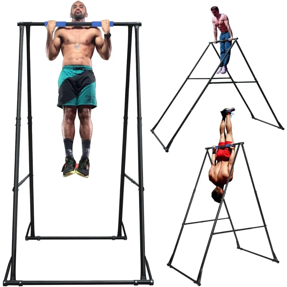 TOUCH GROUND Foldable Free Standing PullUp Bar Stand Sturdy PowerTower Workout Station For Home Gym Strength