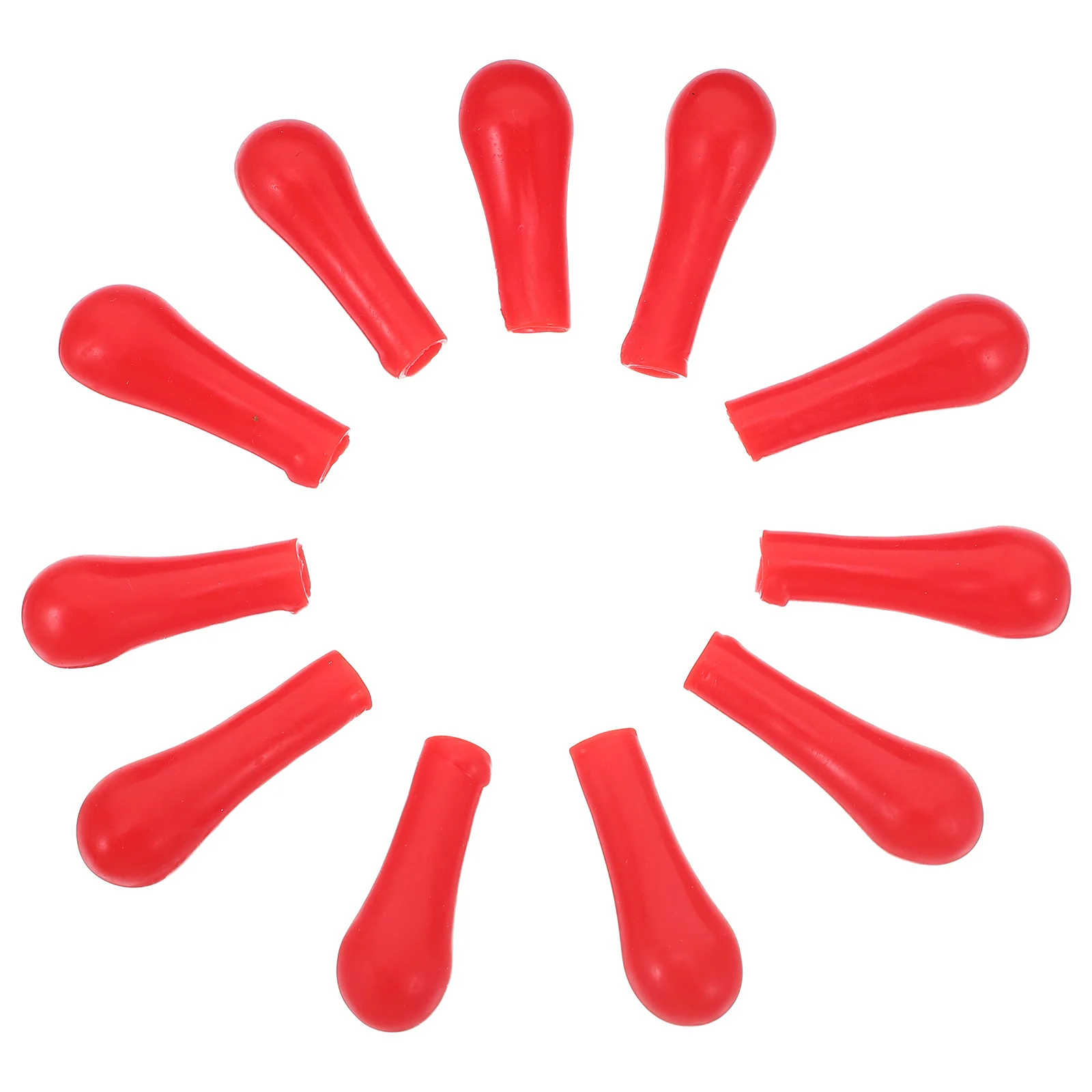 100 個の赤いラテックスピペットバルブキャップ精密実験室スポイトバルブ科学化学教育研究用品用