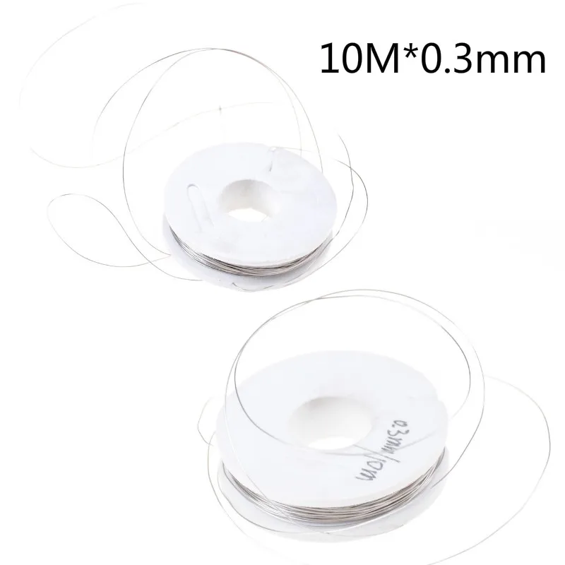 Fil chauffant nichrome en alliage, Végétpréfabriquées, diamètre 0.2mm, 0.3mm, 10m