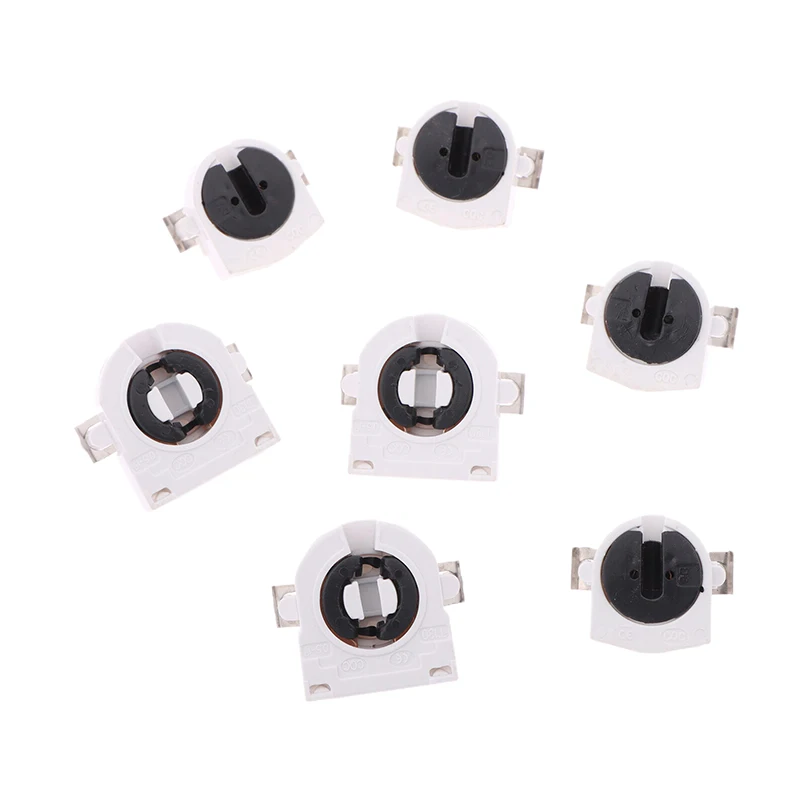 5Pcs T5 T8 Fluorescent Light Holder G5 G13 Base Non-Shunted Heat-Resistant Lamp Socket AC 500V 2A For LED Fluorescent Light Tube