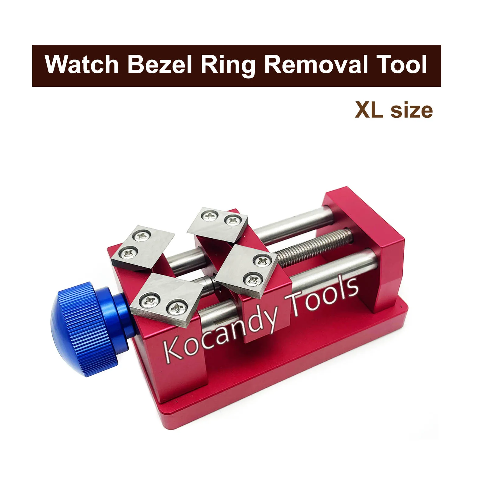 Watchmakers Tool Extra Large Red Watch Bezel Remover Max.50mm Caseback Opener W9155