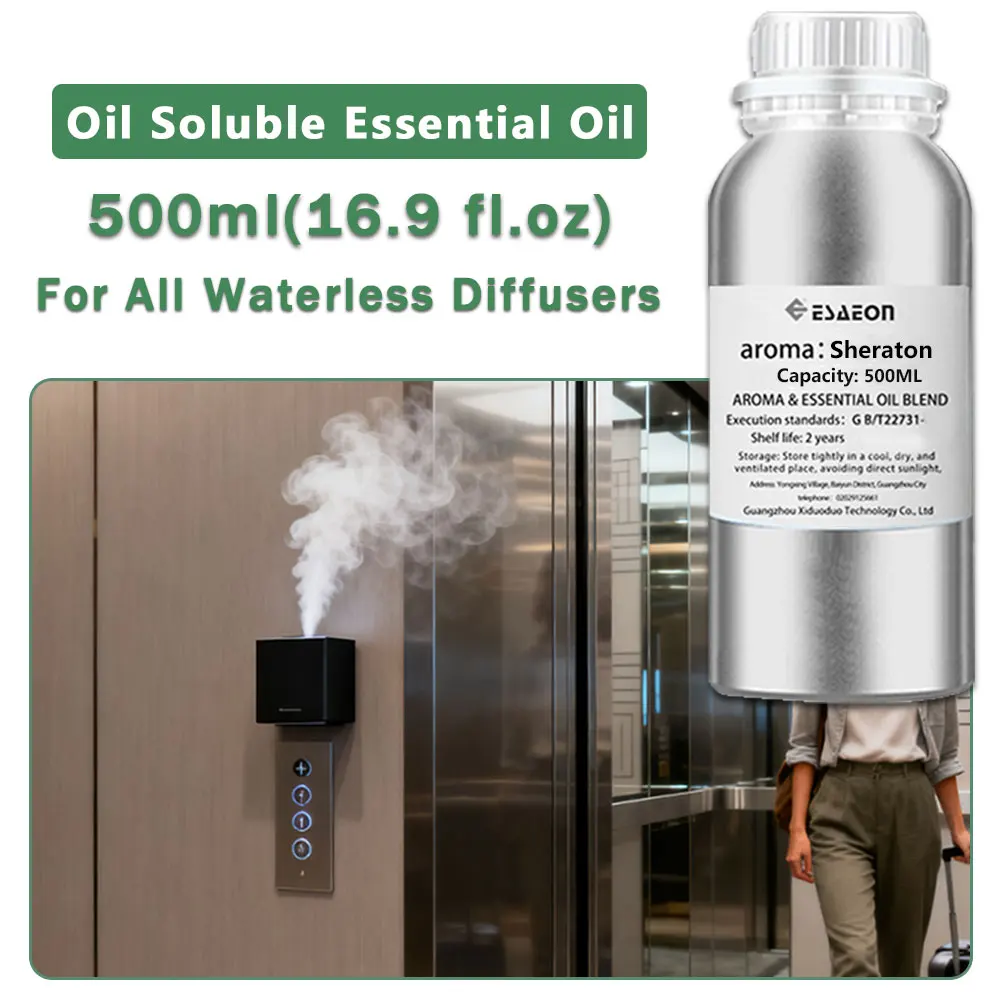 ESAEON Hotel/Club/Bedroom Perfume Machine Essential Oil - For All Waterless Aromatherapy Machines, Sheraton - 500ML (16.9 fl.oz)